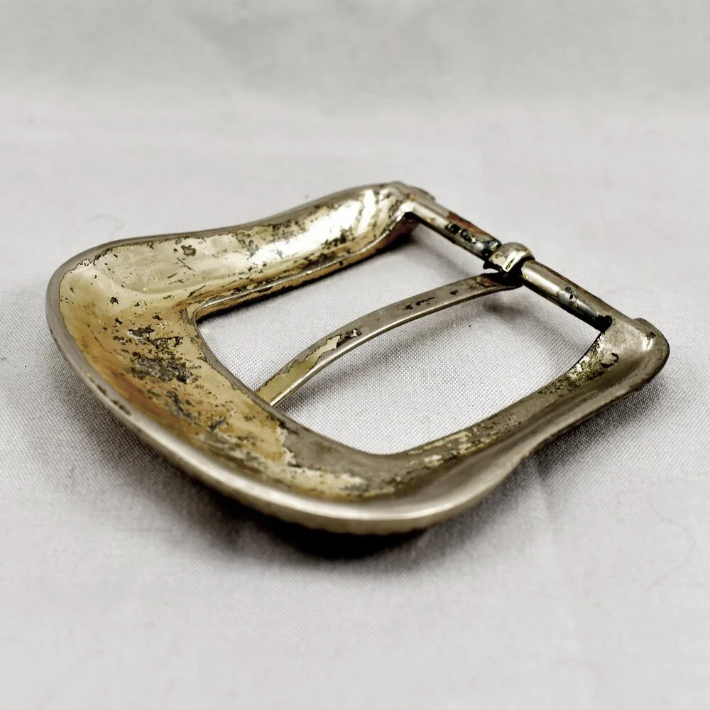 Vintage Belt Buckle Pin Buckle Western Filigree‎ Engraved Etched Gift